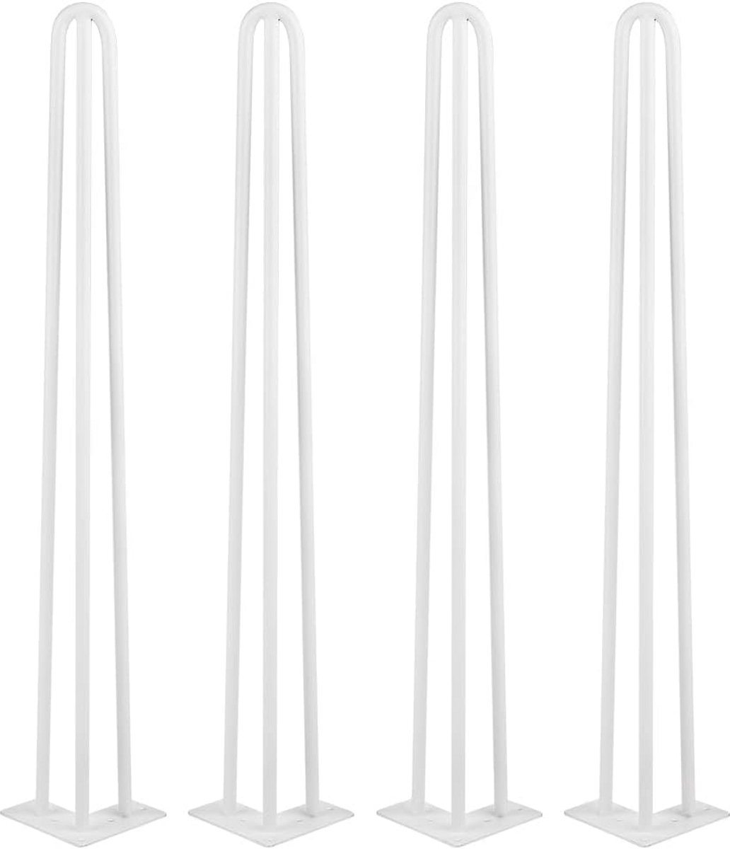 Set van 4 Stevige Haarspeld Tafelpoten - 71 cm Hoog Staal voor Bureau en Bartafel