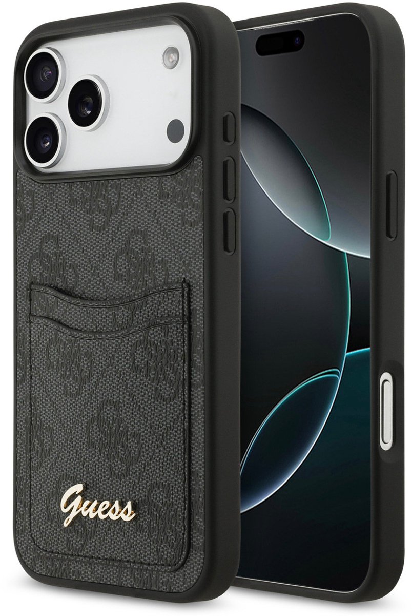 Guess Back cover voor Apple iPhone 17 Pro Max in de kleur Zwart