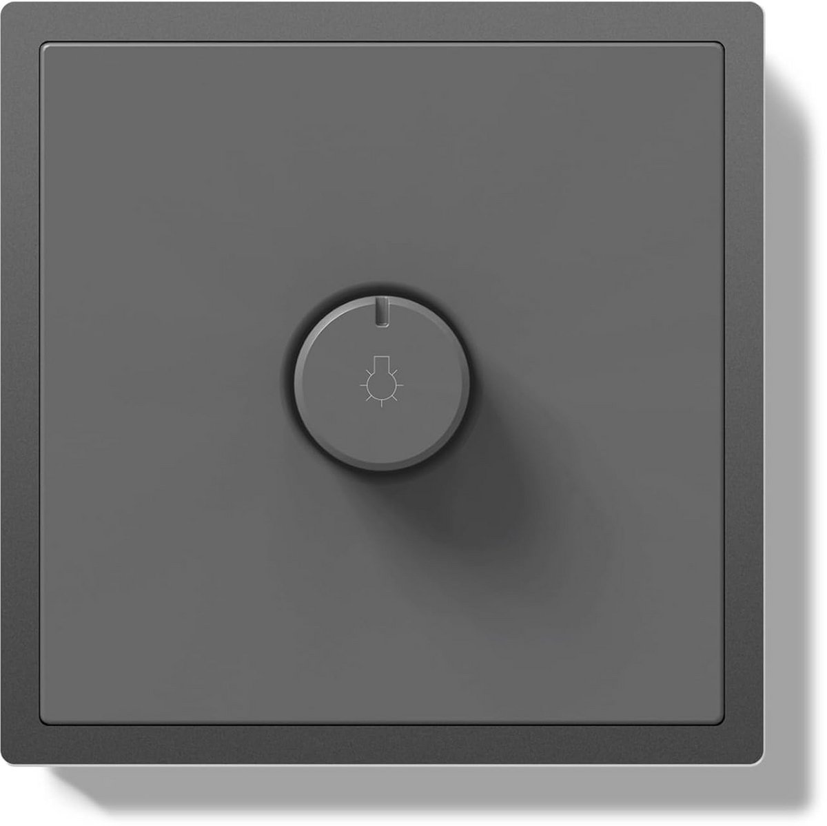 Draaibare LED Dimmer Wandschakelaar 150W Grijs Inbouw