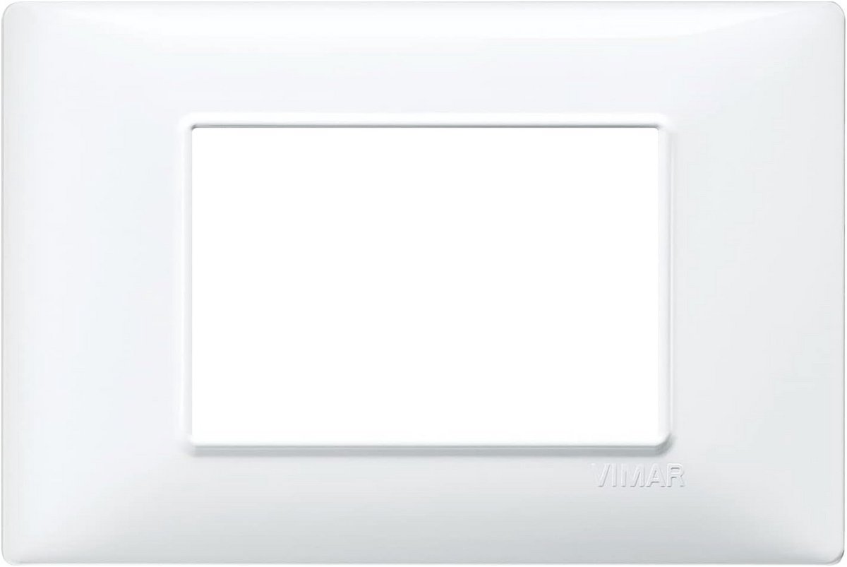 Afdekraam voor 3 modules wit