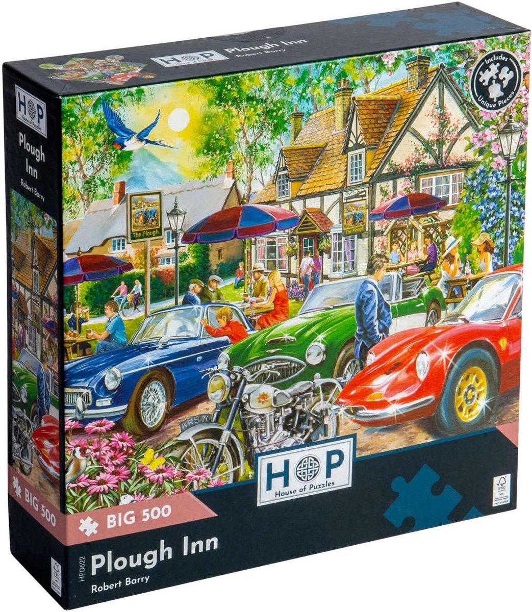 500 Stukjes Legpuzzel - Puzzel met Unieke Vormen - Herberg Thema