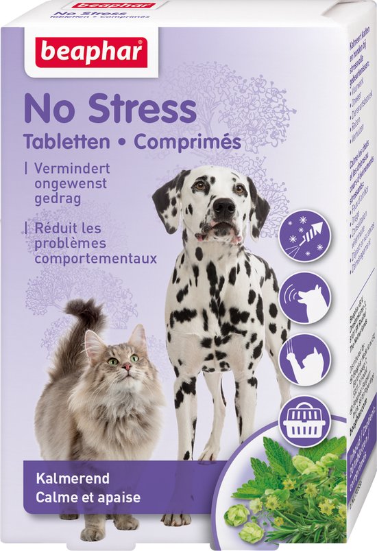 Beaphar No Stress Tabletten hond/kat 20 tabletten