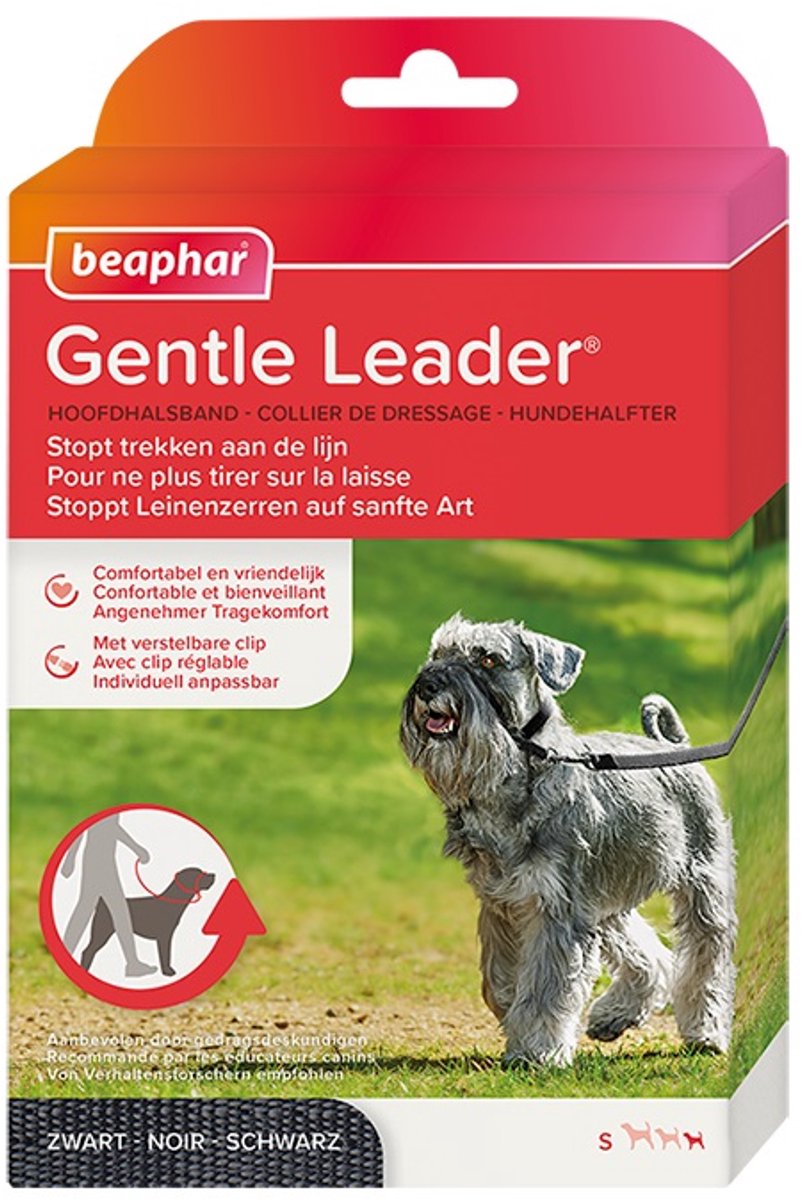 Beaphar Gentle Leader zwart kleine hond/puppy