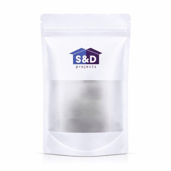 S&D - Hengelsport dreggen set - 5 maten 50 Stuks - Zilver Carbonstaal - Incl. opbergdoosje van S&D — afbeelding 3