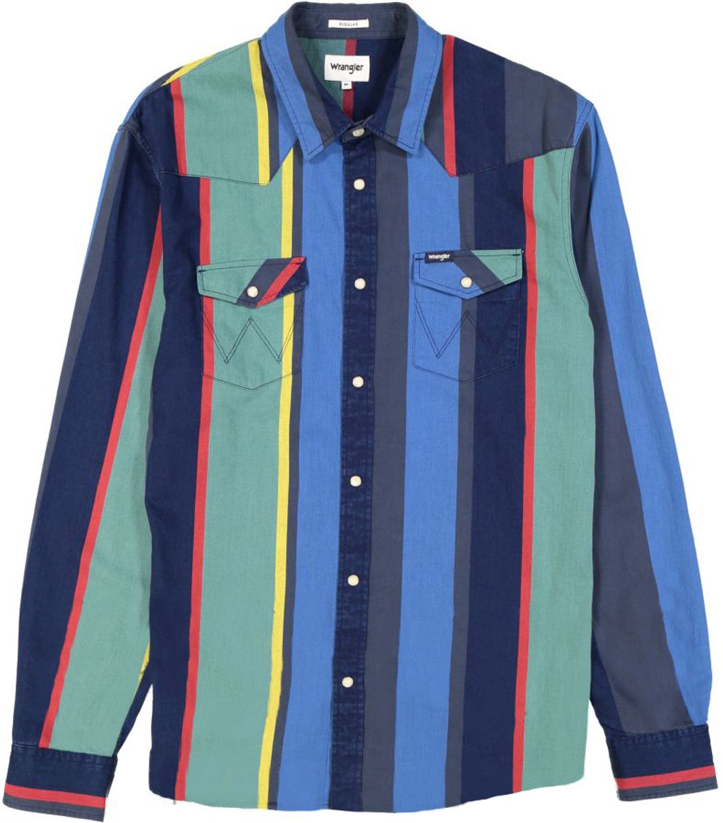 Overhemd Wrangler Western 2 Pocket Kleurrijk
