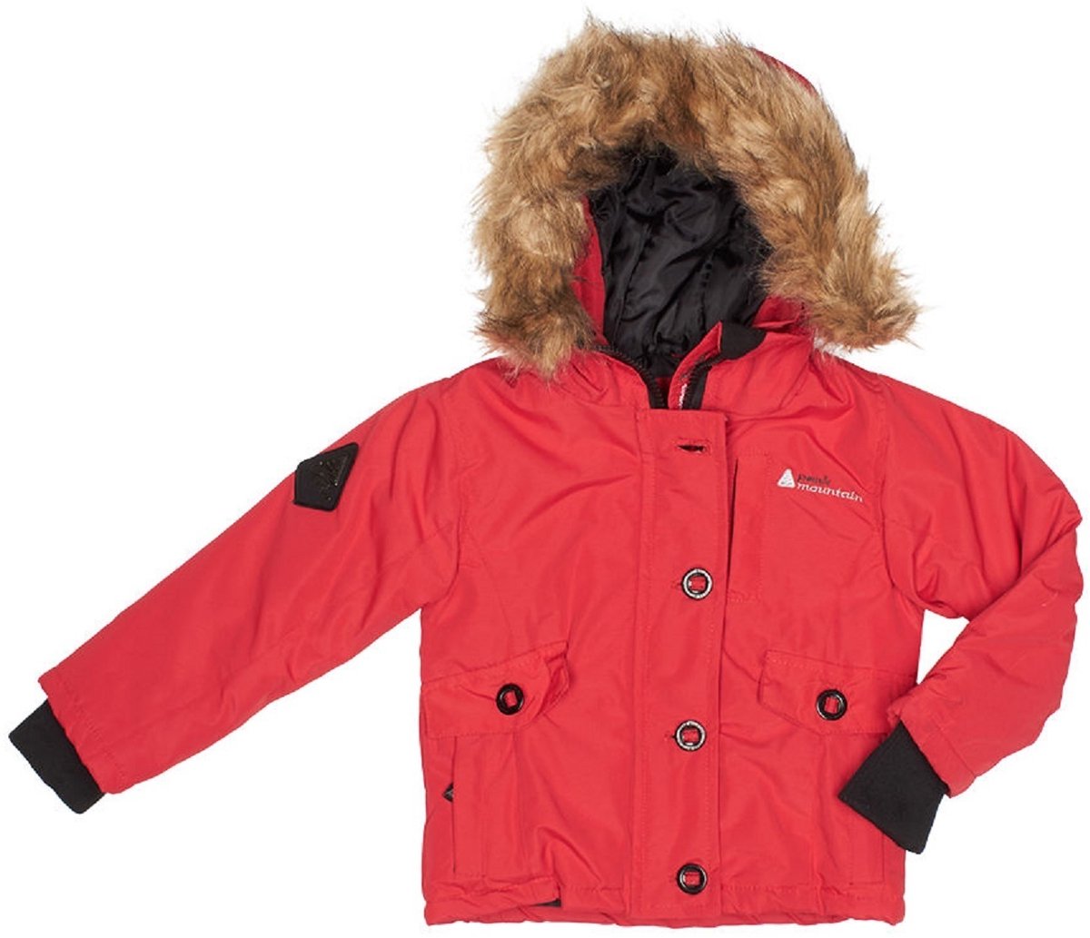 Ski-parka voor meisjes Peak Mountain Galava Rood