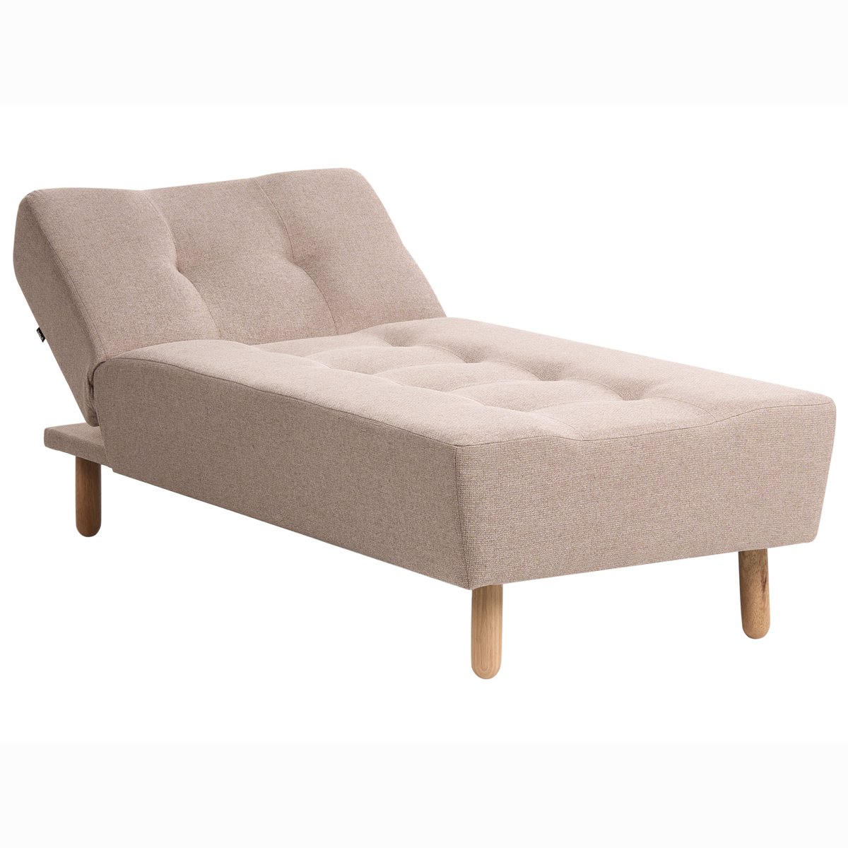 Beliani ALSTEN - Chaise longue - Lichtbeige - Symmetrisch - Polyester