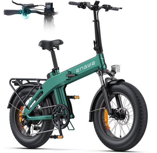 ENGWE EP-2 3.0 BOOST Elektrische Vouwfiets 48V 13,5Ah 120km Actieradius 250W Motor Shimano 7 Versnellingen Hydraulische Schijfremmen Fatbike