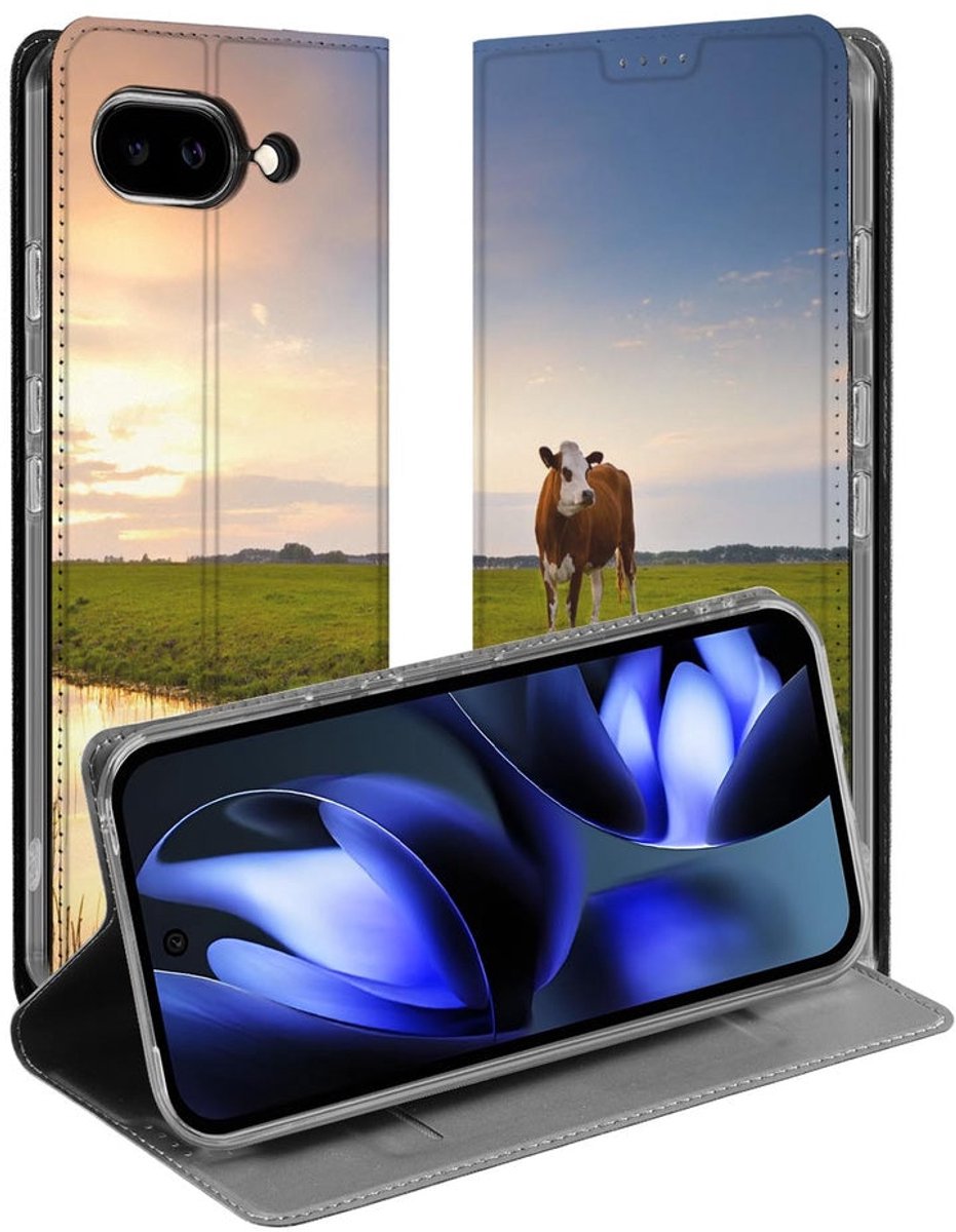 voor Book Cover Google Pixel 9a Koe