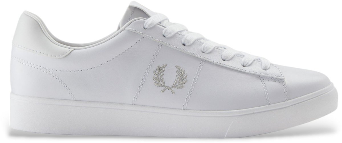 Fredperry Fp Spencer Leren Sneakers Fashion Wear Volwassen Wit
