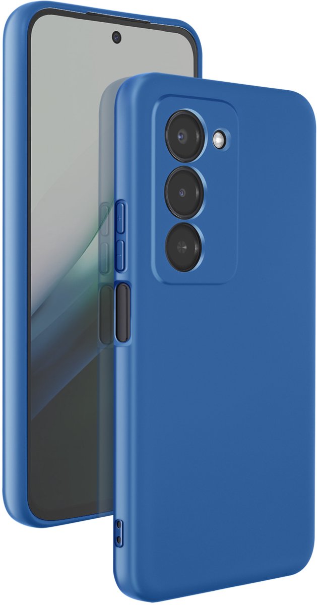Avizar Hoesje voor Redmi 15 5G Soft-Touch Siliconen Fast Cover Serie, Blauw