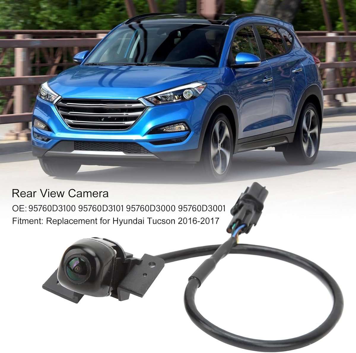 Achteruitrijcamera - Parkeerhulp Camera - Veilig Parkeren - IP68 Waterdicht - 138 x 73 x 61 cm - Zwart