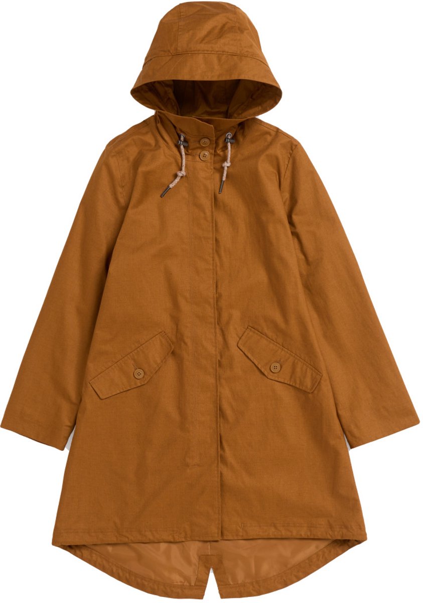 Nutwood dames regenjas Seafaring Coat Seasalt Bruin