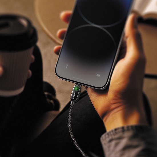 Mcdodo USB-C Naar Lightning-kabel – 36W PD – 90° Hoek – Nylon – 1,2 M – Voor IPhone 14-8, IPad En AirPods