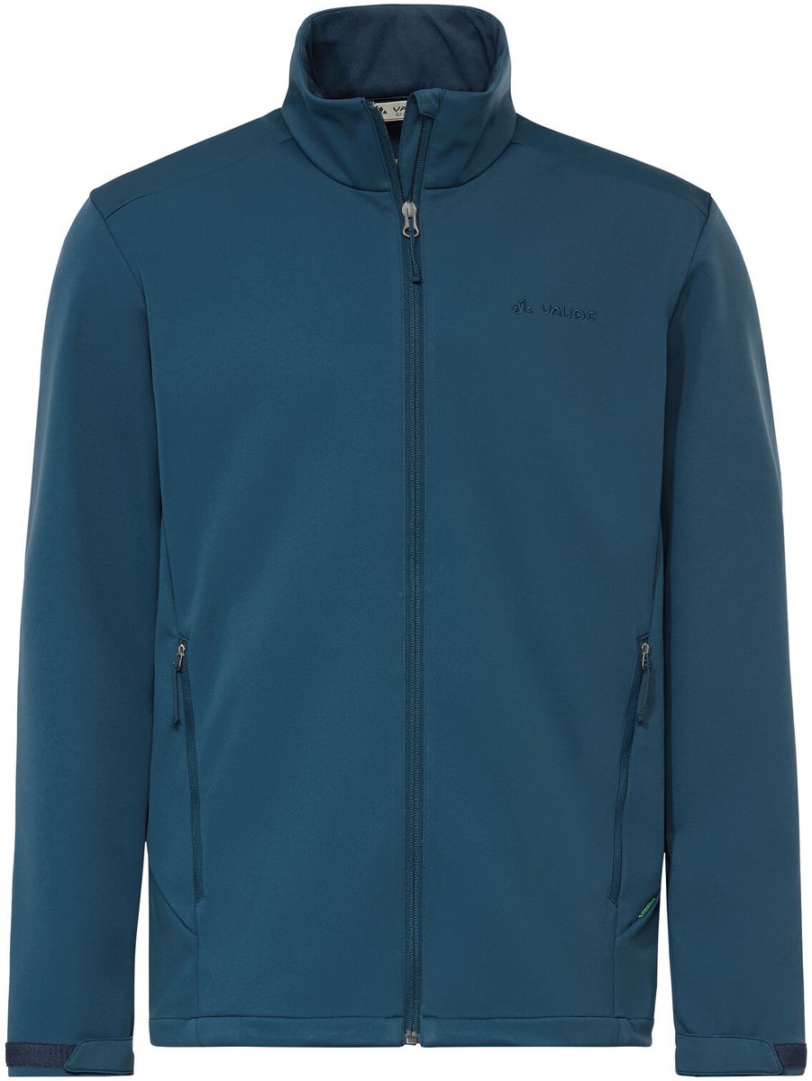 VAUDE Everhike softshelljas softshelljas heren outdoor sportjasjes niet-waterdicht winddicht softshell capuchonloos regular pasvorm Baltic Sea