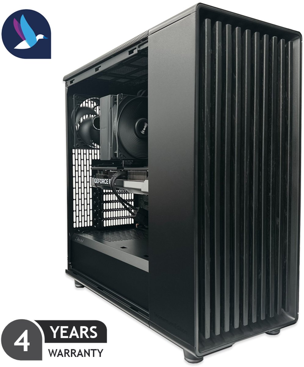 Fractal Design Momentum Gaming PC - AMD Ryzen 7 9800X3D - NVIDIA RTX 5070 Ti - 32 GB RAM - 1 TB SSD - WiFi - BT
