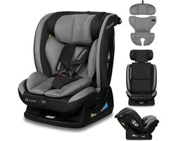 Lionelo Aart i-Size - Kinder Autostoel 4in1 - voor Baby 0 tot 36 kg (0-12 jaar / Groep 0+ 1 2 3 / 40-150 cm) - Voor en achterwaarts - RWF tot 105 cm - Montage met Autogordel - Stevige, Veilige - Comfortabel Zitje - Volledig Verstelbaar - Wasbare hoes