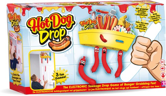 Hot Dog Drop Spel - Vang de vallende worstjes - Leuk familie actiespel