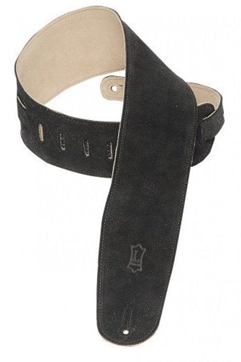 Levys Leathers MS4-BLK suède gitaarband, zwart