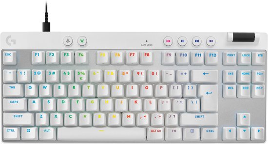 Logitech G PRO X TKL - Gaming Toetsenbord - US QWERTY - Wit