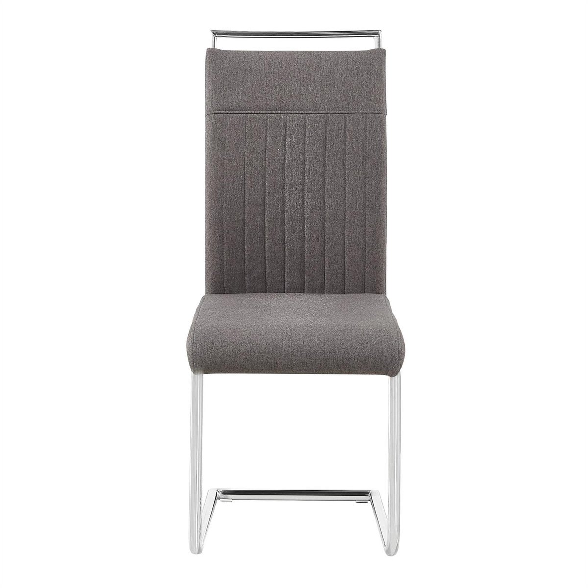IDIMEX Eetkamerstoelen ERICA, set van 4 - donkergrijs