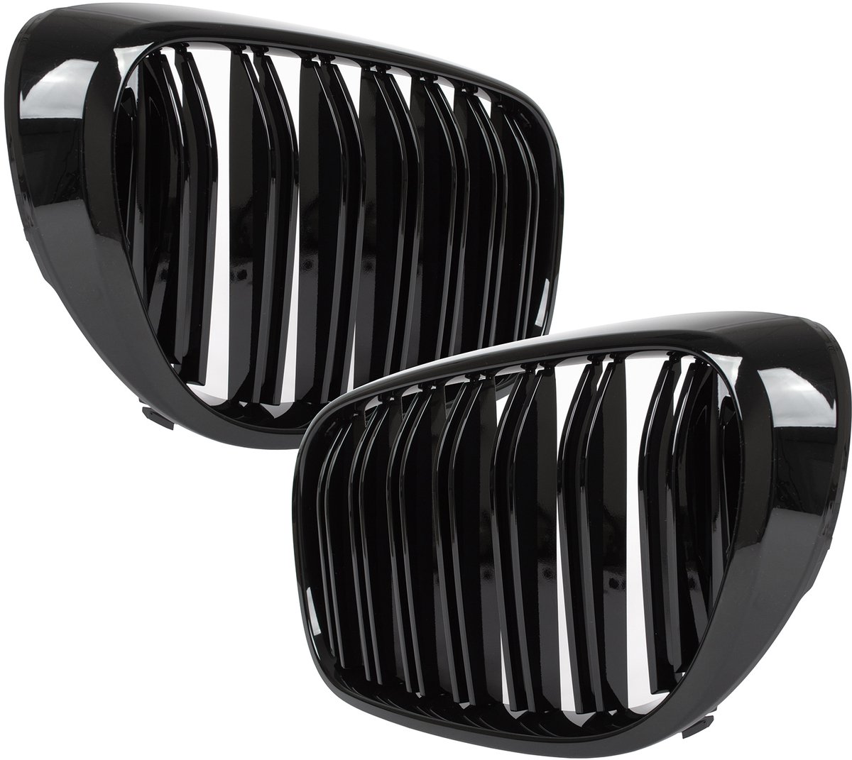 MODECAR - Grille - Glanzend Zwart - 2015- - Dubbele Stang