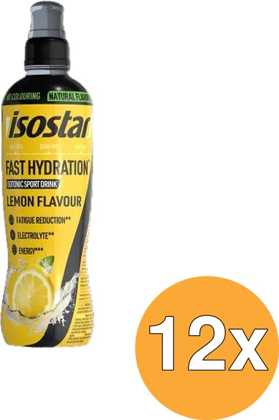 Isostar Fast Hydration lemon 12x500 ml van Merkloos — afbeelding 3