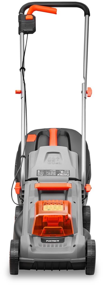 FUXTEC 20V grasmaaier accu, maaier voor kleine tot middelgrote tuinen, grasopvangbak van 30 liter, maaibreedte 30 cm, geluidsarm/licht FX-E1RM20ECO – foto 4