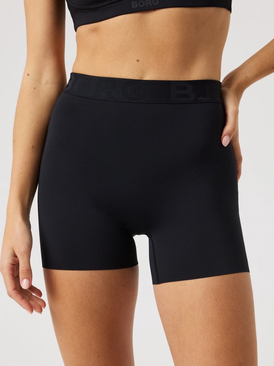 Björn Borg Korte Sportbroek Dames - Short Tight Vrouwen - Zwart - Maat M