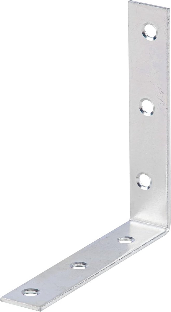 Set van 40 Hoekijzers voor Houtverbindingen - 100x100x19 mm Geel Verzinkt