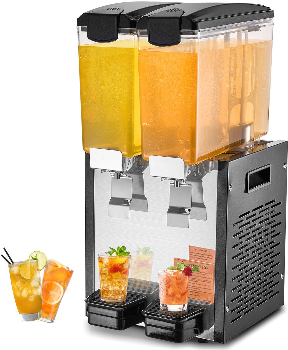VEVOR CommerciëLe Drankdispenser 10Lx2 Dispenser Koude Sappen Ijsdranken