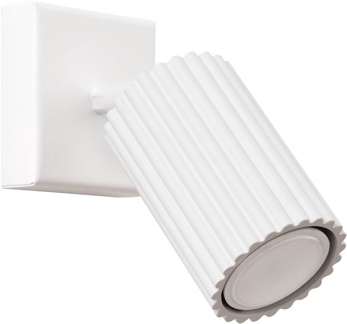 Moderne Plafondlamp en Wandlamp van Aluminium in Karbon Wit