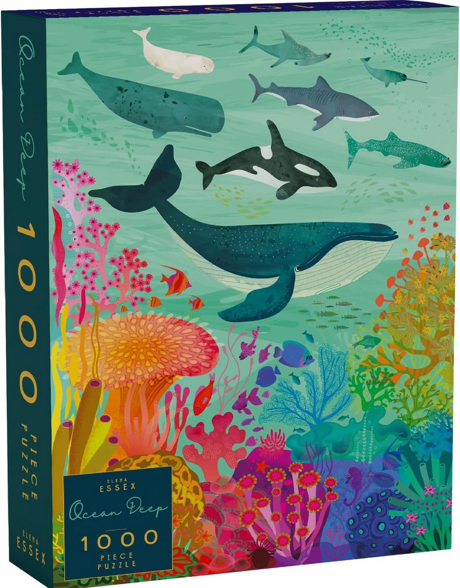Legpuzzel 1000 Stukjes voor Volwassenen - Levendige Zeedieren Puzzel 50x70cm