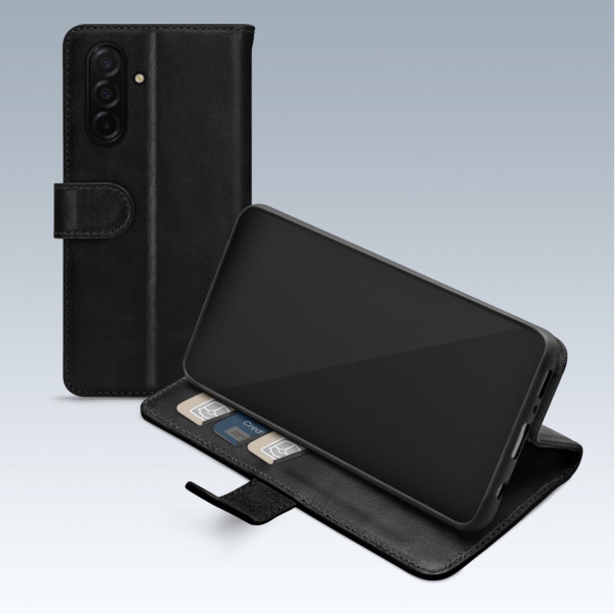 Mobilize Premium Gelly Wallet Book Case - Geschikt voor Samsung Galaxy A27 5G - Black