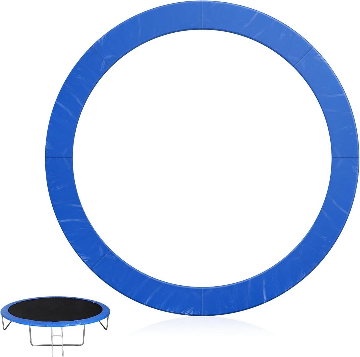 Veiligheidskussen - Beschermhoes - Rond - Trampolineveren - Trampolinemat - Waterdichte Accessoires - Paal (Blauw) - Geschikt voor - Trampoline - Vervangend - EPE Parelkatoen - Geen Gaten - 4,27m - Allecto