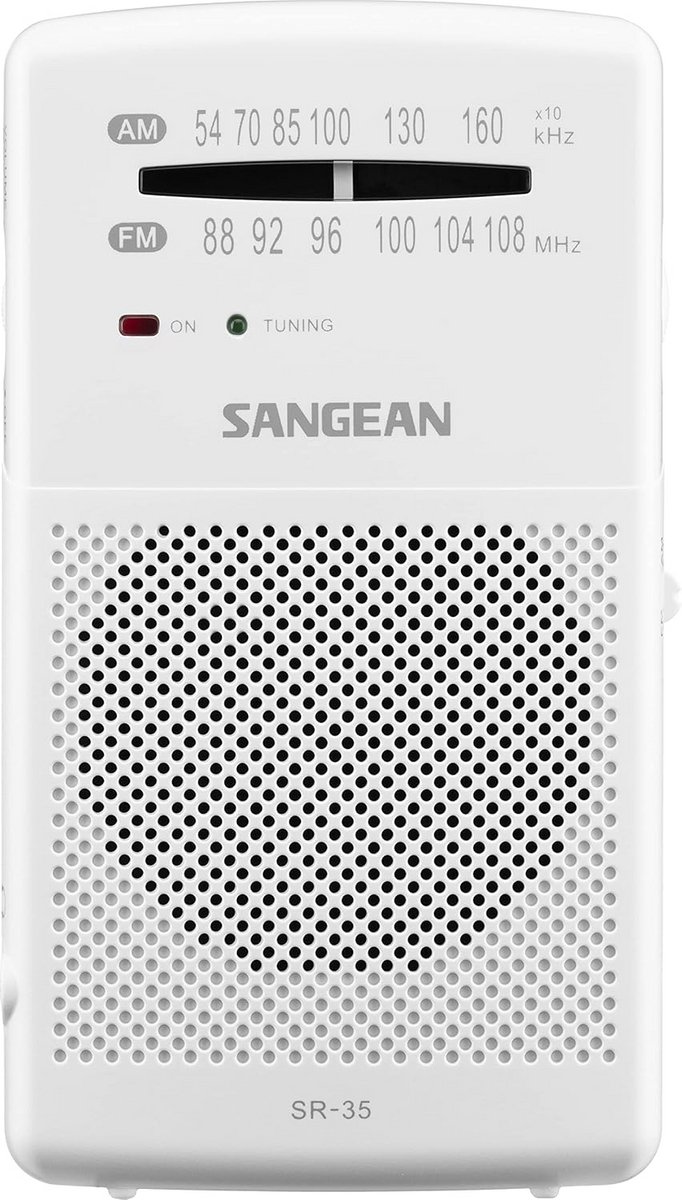 Draagbare FM/MW Radio met Telescoopantenne en Koptelefoonaansluiting