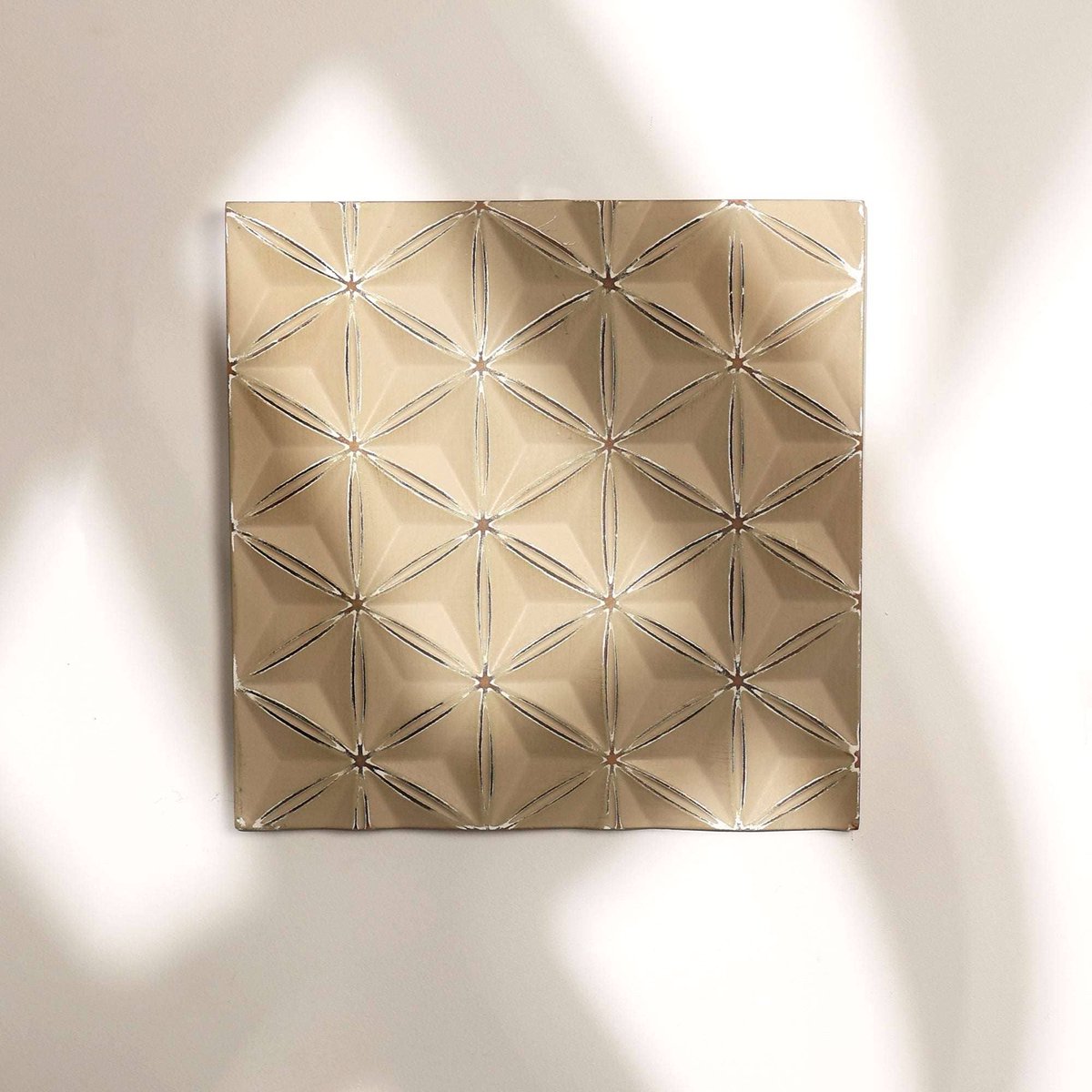 Diamond Geometric 3D Wall Panel - Modern Decorative Accent - Easy Mount Home Decor Art
