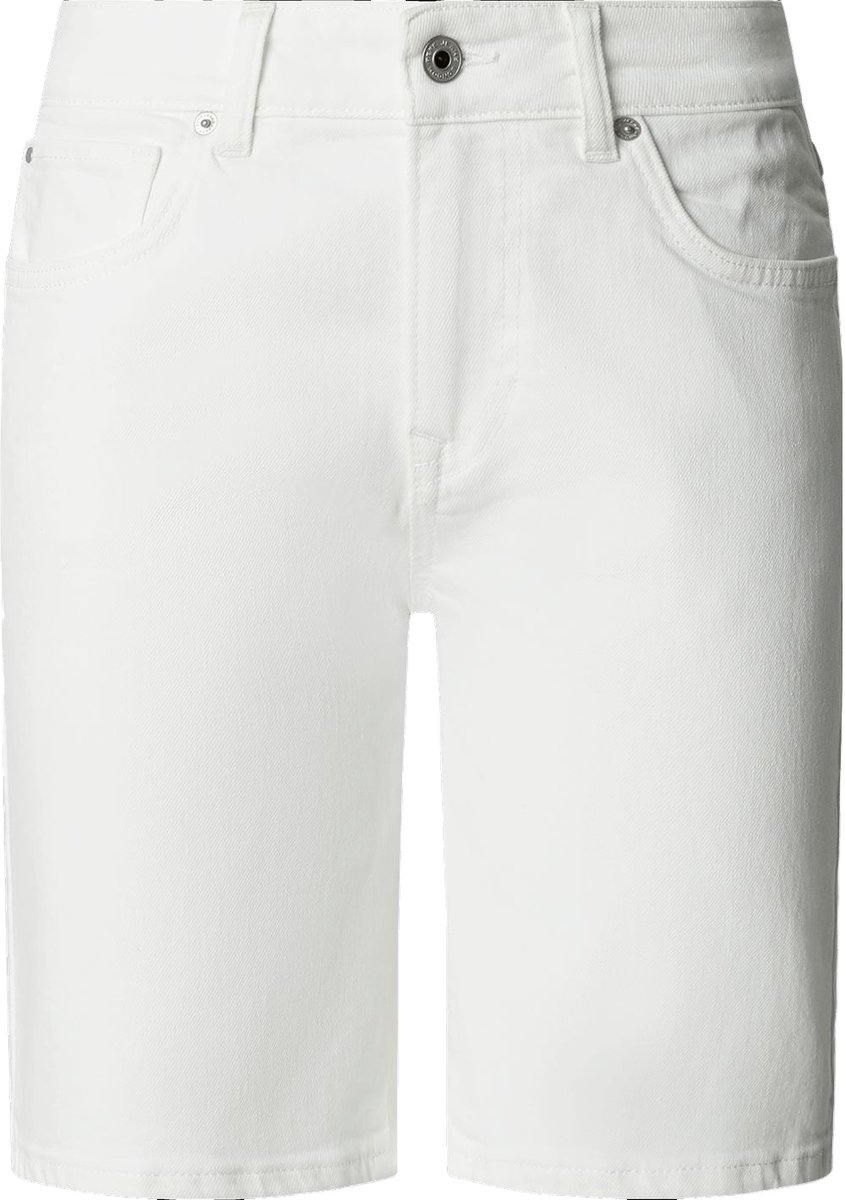 Pepe Jeans Dames Short Broeken regular/straight Fit Wit W 34 Volwassenen