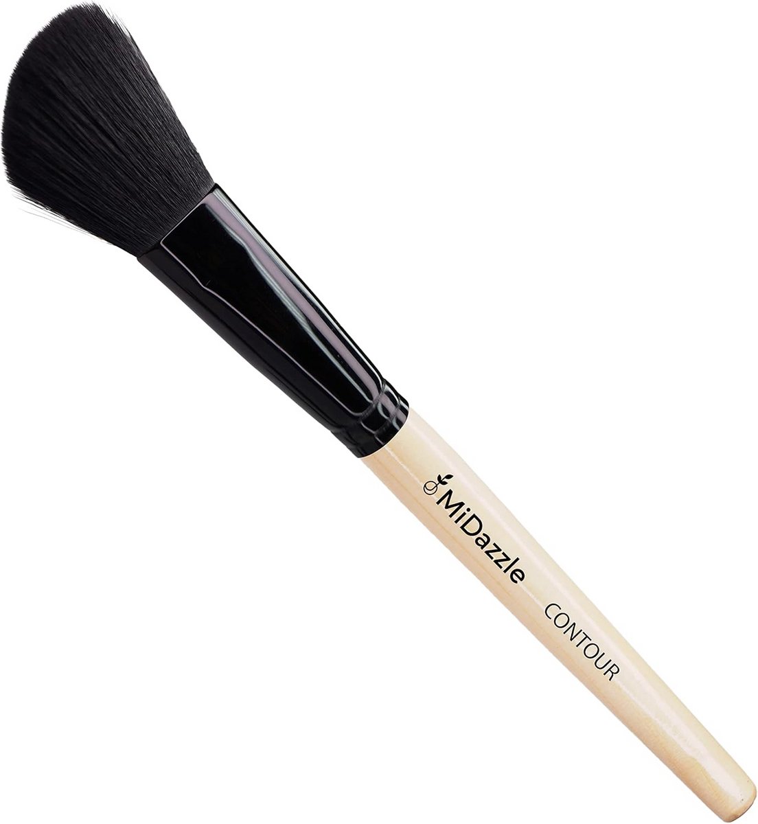 Premium Houten Contourborstel voor Make-up en Verzorging