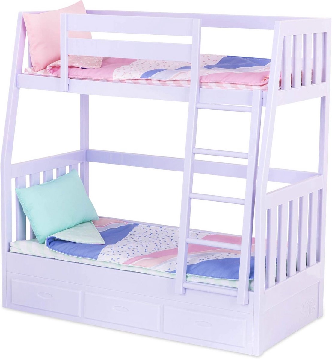 Stapelbed en Beddenset voor 46 cm Poppen - Poppenhuismeubel Speelgoed