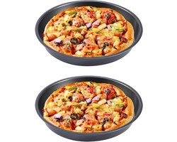 Set van 2 Ronde Pizza Bakplaten voor Airfryer en Oven - 22.9 cm