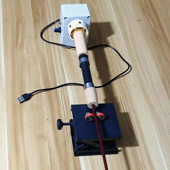 By shayne - Draagbare Vishengel Wikkelmachine - Elektrische Wikkelmotor - Verbeter jouw viservaring - Verstelbare Wikkelmachine - DIY Gereedschap - H. van By Shayne — afbeelding 3