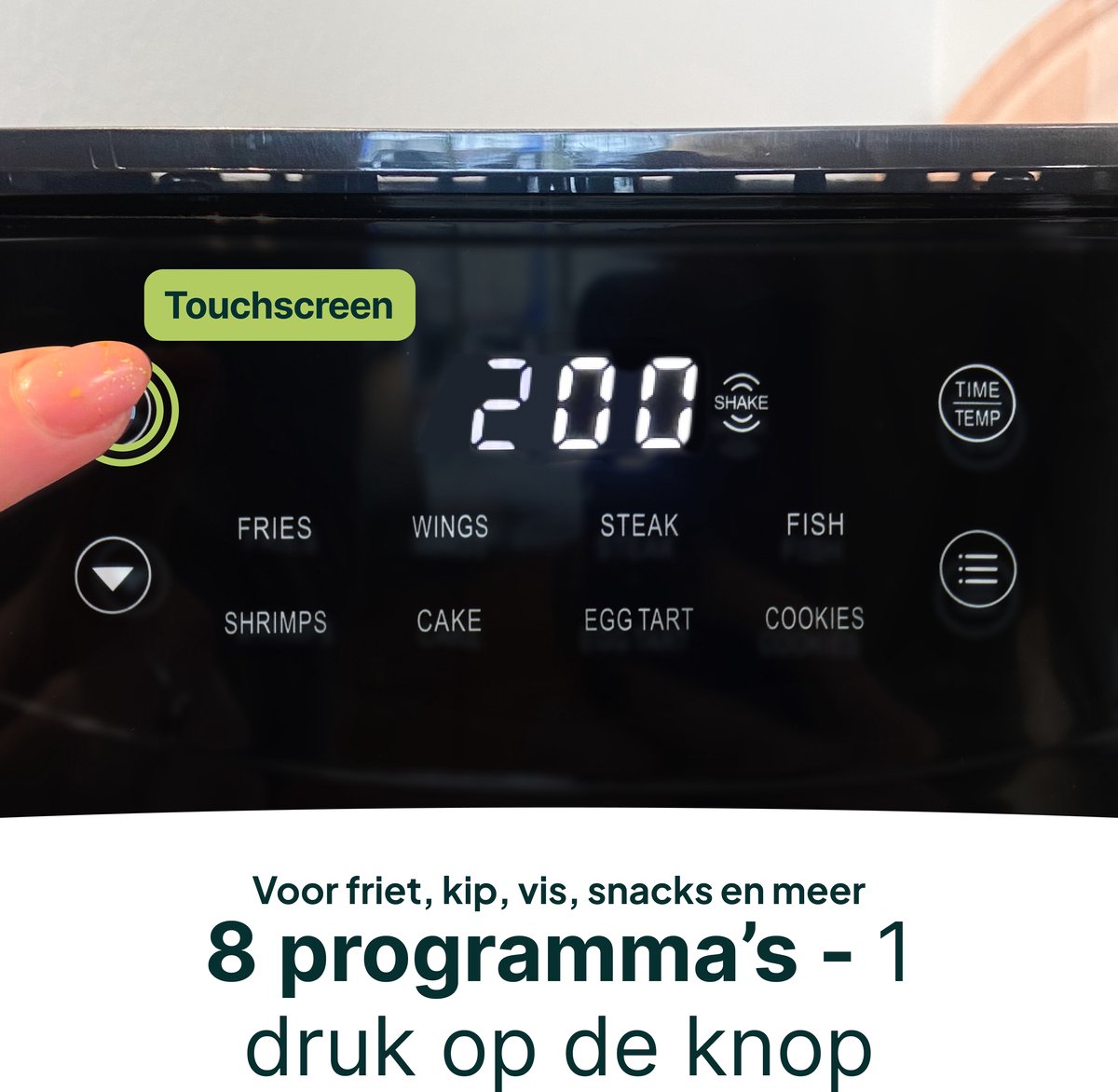 Airfryer 3L Airfryer met Dubbele Lade - PFAS-vrij - Vivid - afbeelding 3