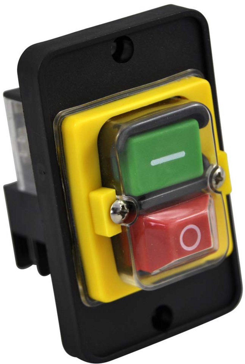 3-polige Inbouw apparaatschakelaar met onderspanningsontspanner voor Gereedschap 230V