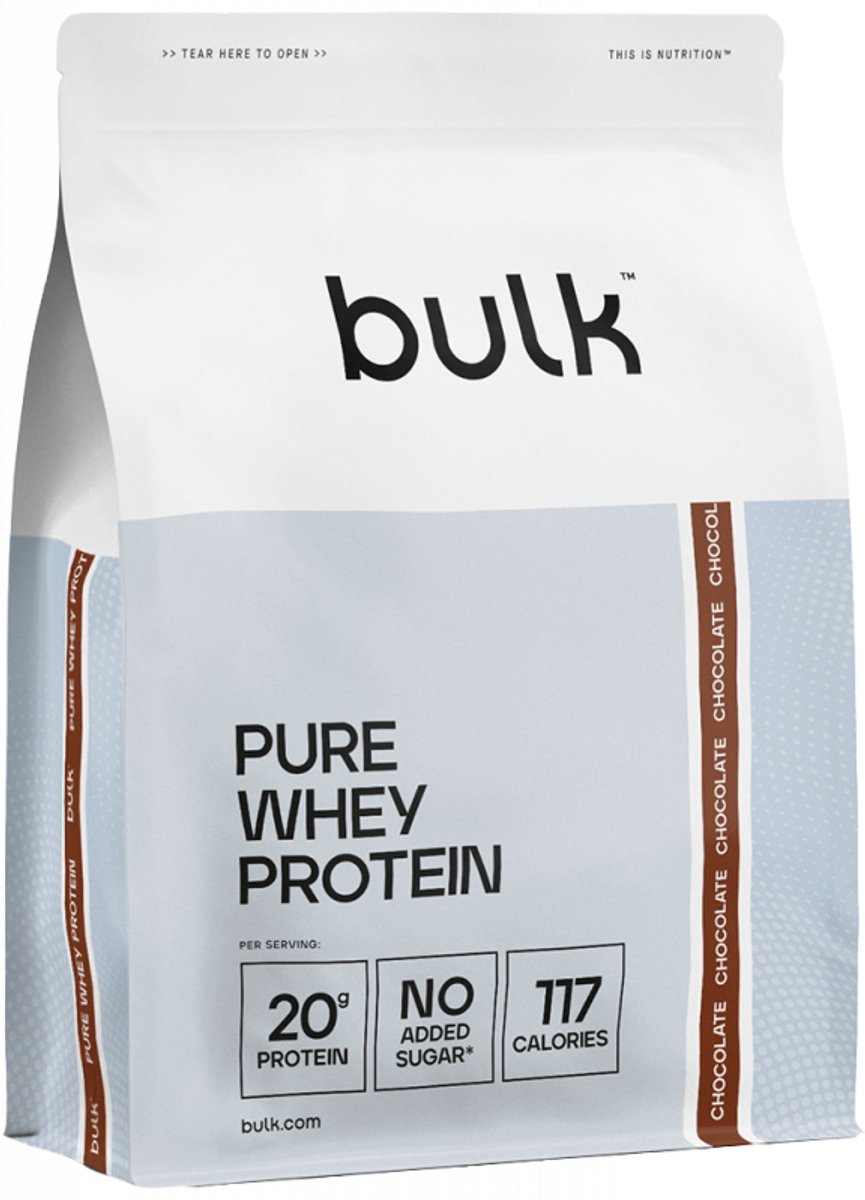 Bulk Pure Whey Protein (450g) Chocolate - Eiwitten - Wei-eiwit concentraat