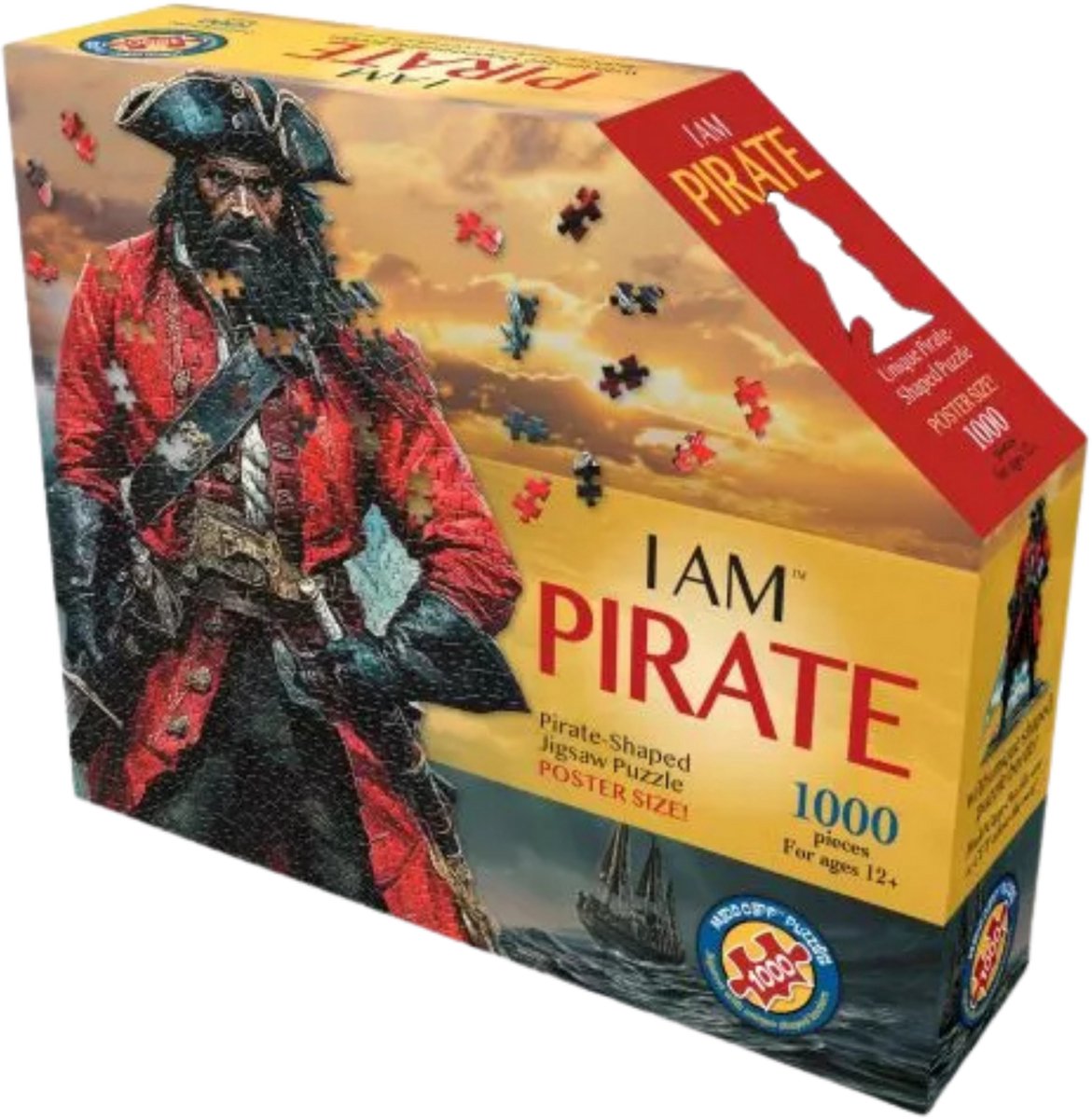 1000 Piece Shaped Puzzle - I Am Pirate 86 x 99 cm (poster size)