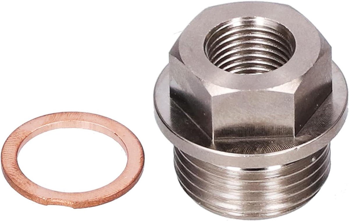 Adapter voor olie-water-druk sensoren M18x1,5 naar 1/8NPT met afdichting
