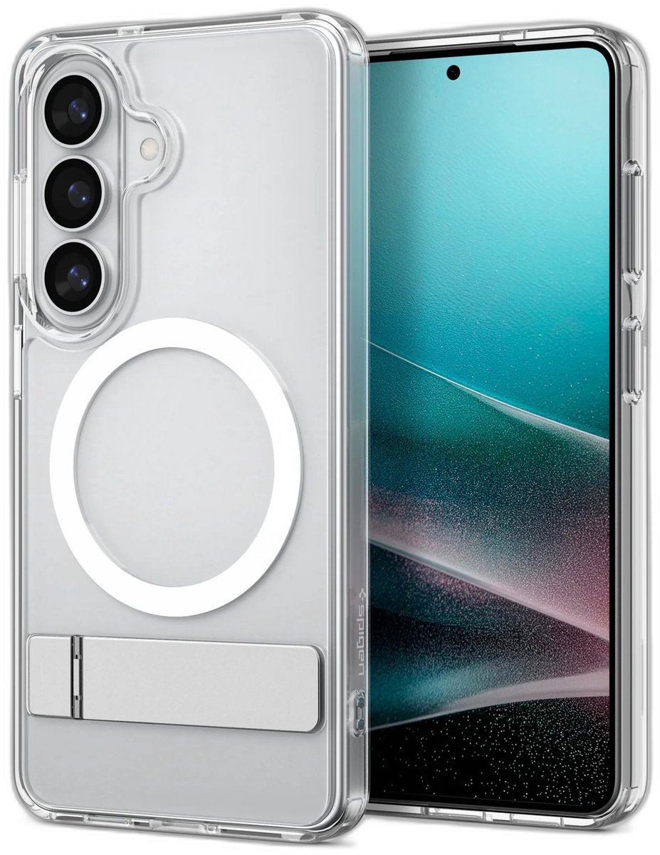 Spigen Ultra Hybrid S geschikt voor MagSafe geschikt voor Samsung Galaxy S26 Plus - Clear / White