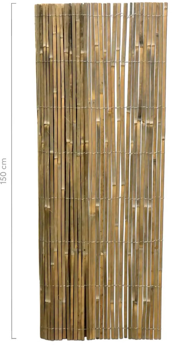 Masters of Bamboo® Bamboemat Gespleten - 500 x 150 cm - Bamboe schutting op rol