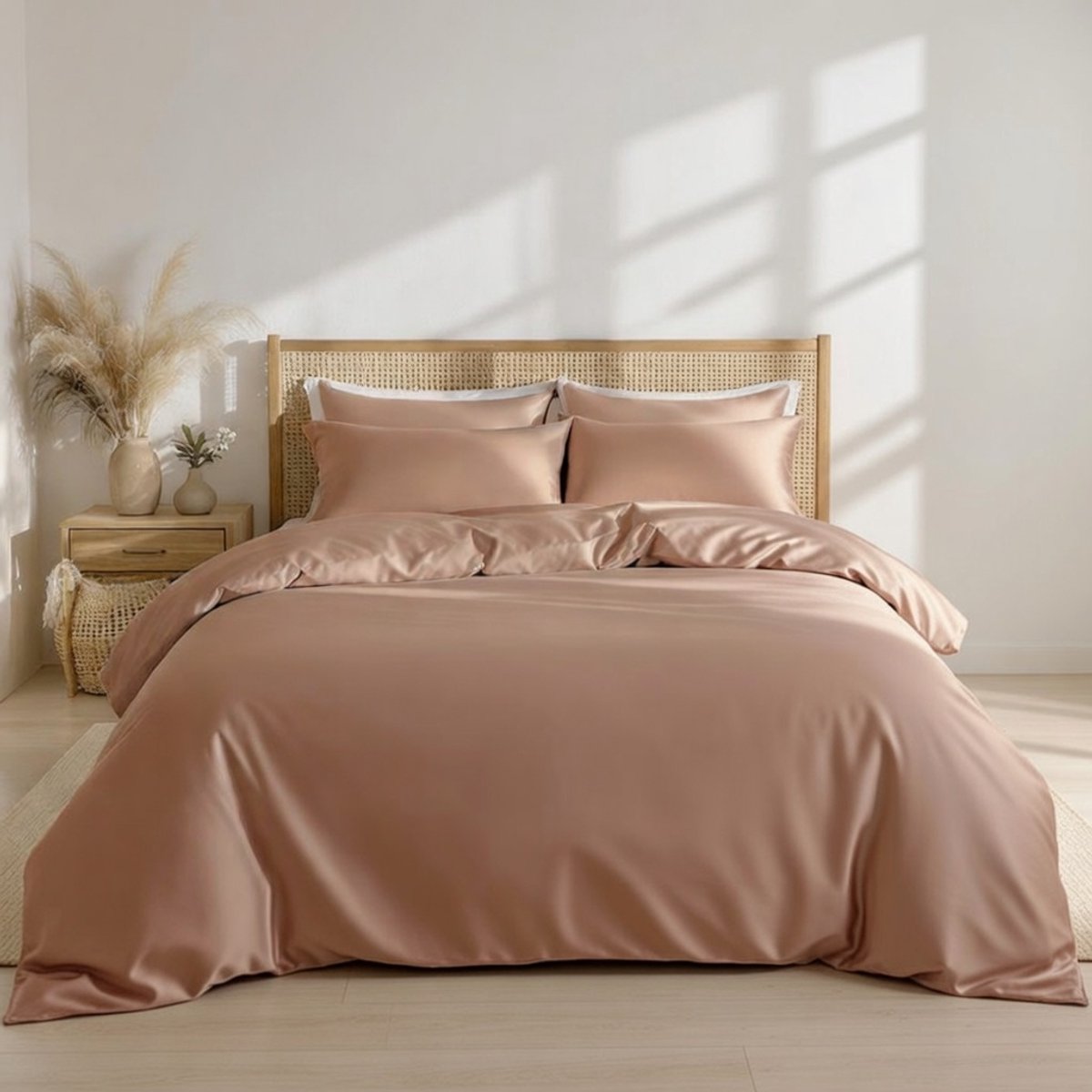 Dreamers Den Dekbedovertrek TENCEL™ Lyocell - Brique - 2-persoons (200 x 200 / 220 cm)